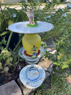 Birdbath, Garden Decor,🪴plant Stand,🐦‍⬛🦋bird feed ,🪴