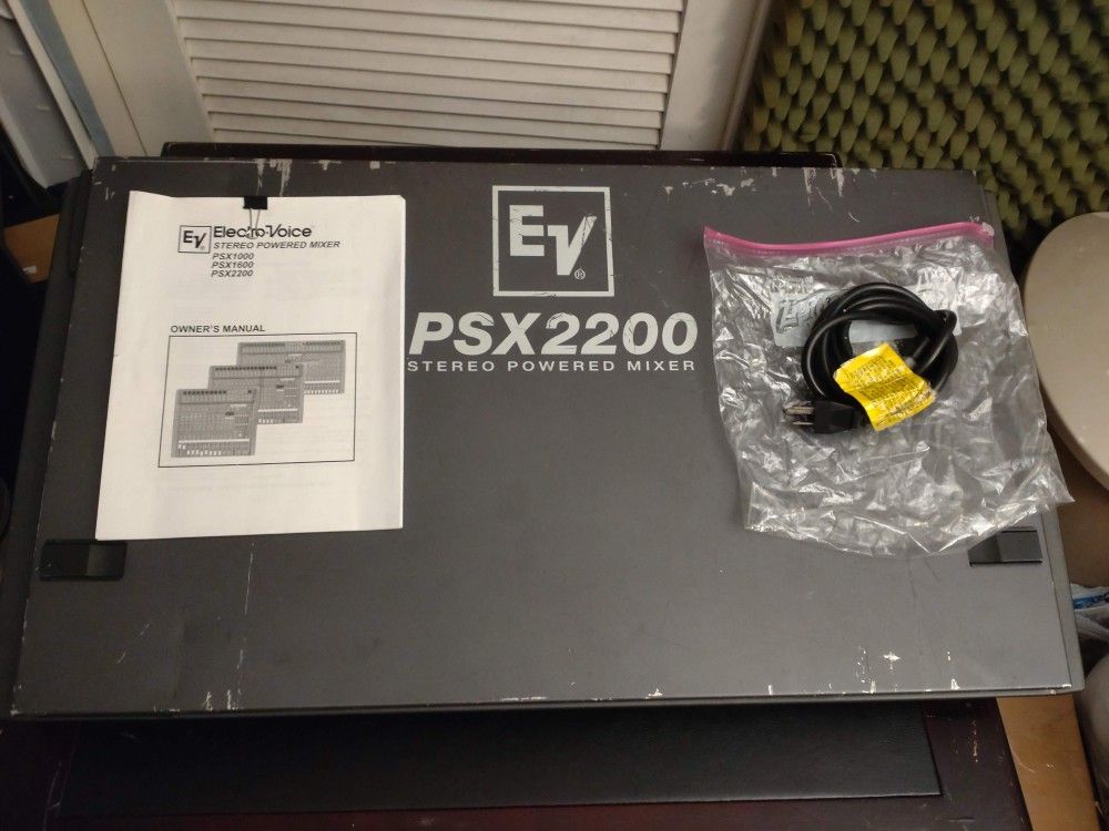 EV PSR2200 Stereo Powered Mixer Console PA Power Amp
