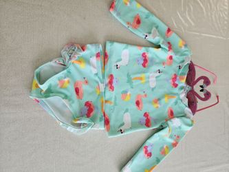 Girls 18 month Bathing suit with sunglasses