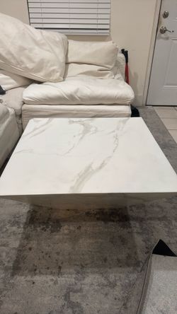 White Marble Coffee Table