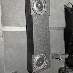 Dual 10” Subwoofer With Box For Chevy Silverado 