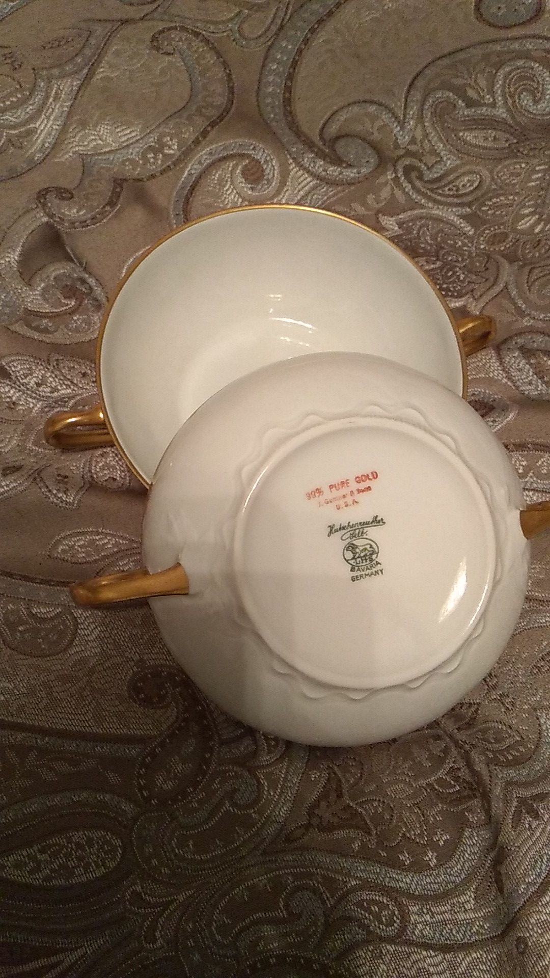 Antique Bavarian China Bowls From Germany
