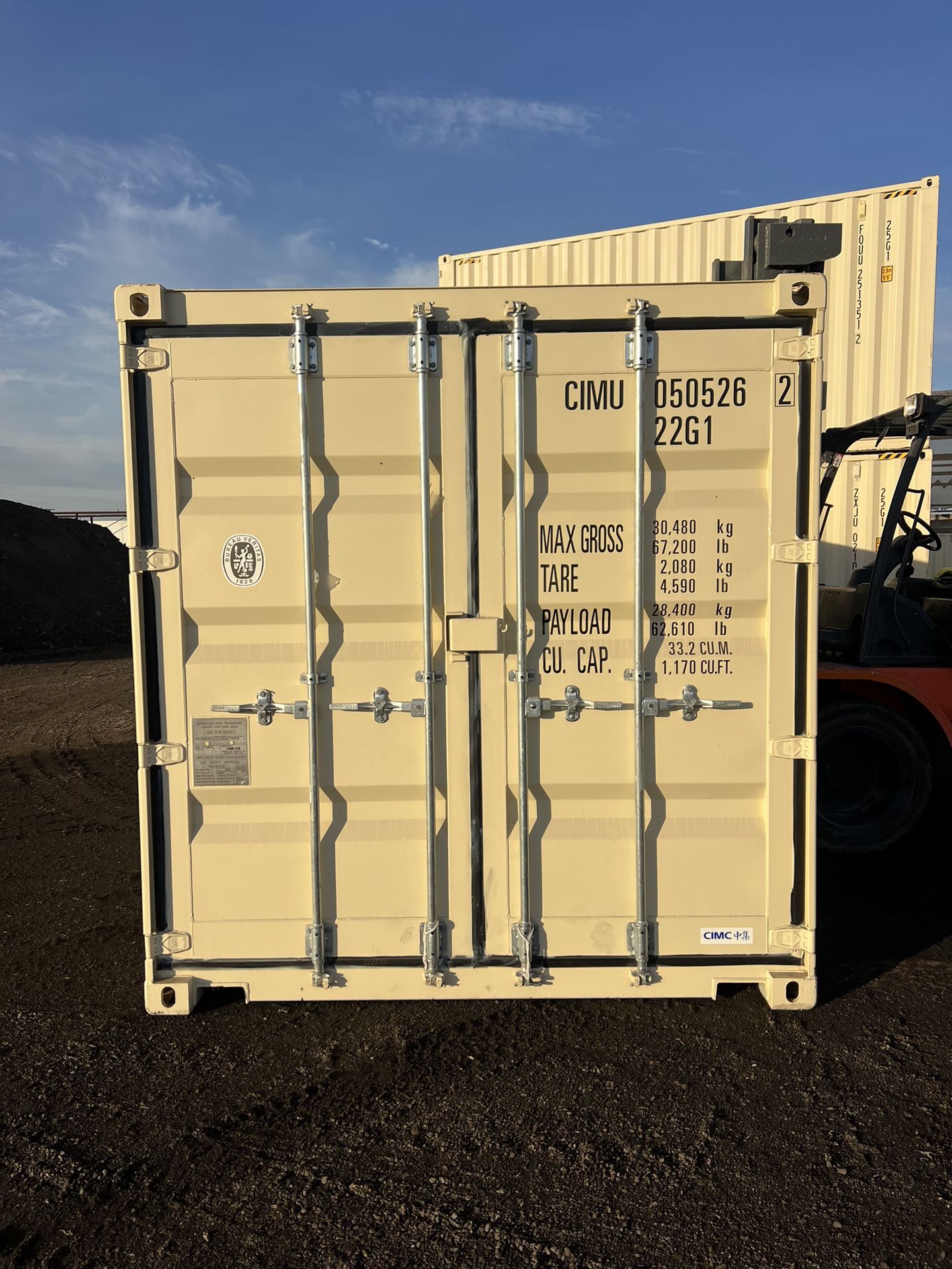 20 FOOT NEW 1-TRIP CONTAINER STD SHED,STORAGE,SHIPPING,CONEX