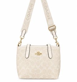 Coach Signature Crossbody Bag Cream
