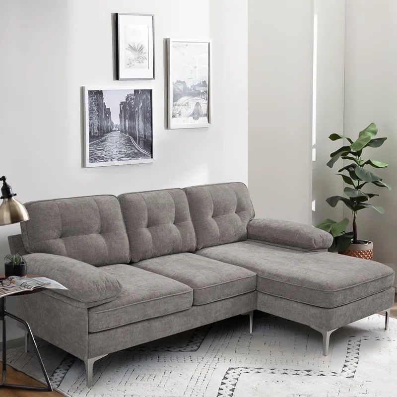 Grey Sectional — Like New