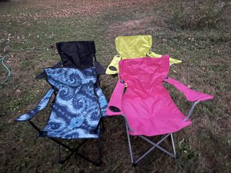 🪑 Set of 4 Folding Camping Chairs – Great Condition!