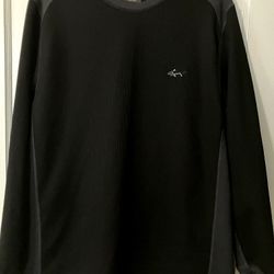 Tasso Elba Long Sleeve Shirt Black Large