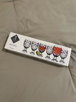 Pineapple Grove Set of Six Crystal Pineapple Shooters