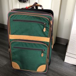 L.L.Bean Green Vintage Suitcase