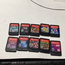 NINTENDO SWITCH GAMES (NO OG CASES)