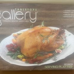 TableTops Gallery Harvest Oval Serving Platter Excellent New Condition