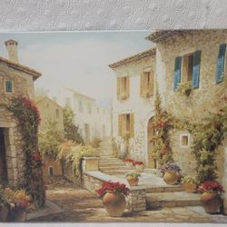 Hilltop Village by Steven Harvey Painting