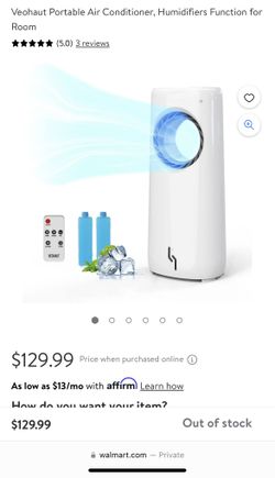 Veohaut Portable Air Conditioner, Humidifiers Function for Room