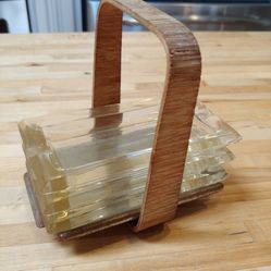 Vintage Stackable Glass Ashtrays