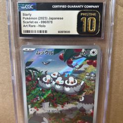 CGC Starly Art Rare In Pristine 10 Pokemon 
