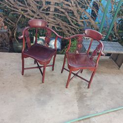 Set Of Antique Corner Chairs