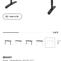 IKEA BEKANT Height Adjustable Desk