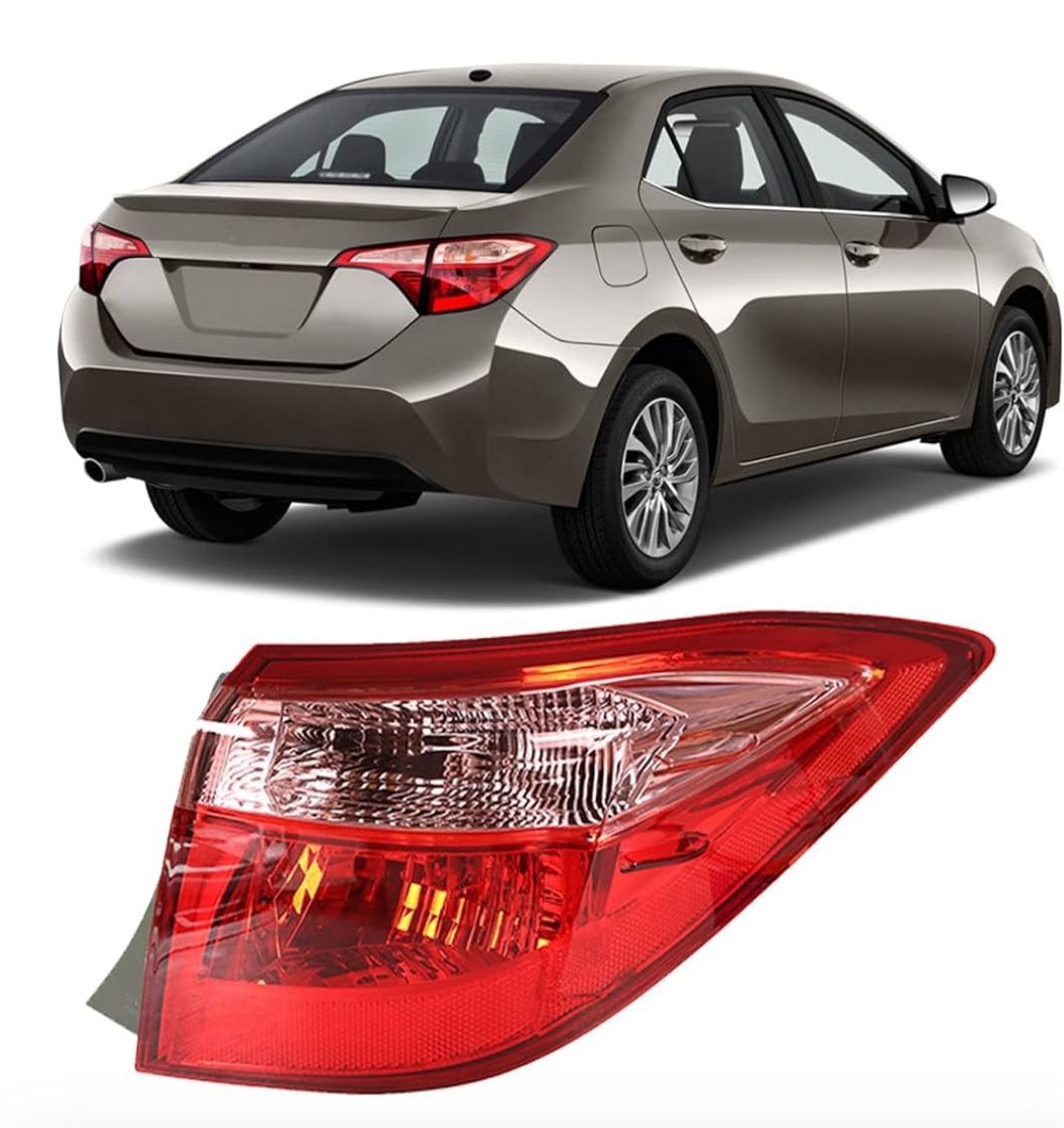 Passenger Side Outer Tail Light Replacement for Toyota Corolla 2017-2019 Tail Lamp Right Side