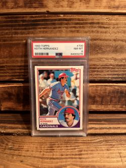 1983 Topps Keith Hernandez PSA 8 Cardinals Baseball Card