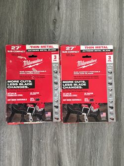 Milwaukee Sub Compact Portable Band Saw Blades