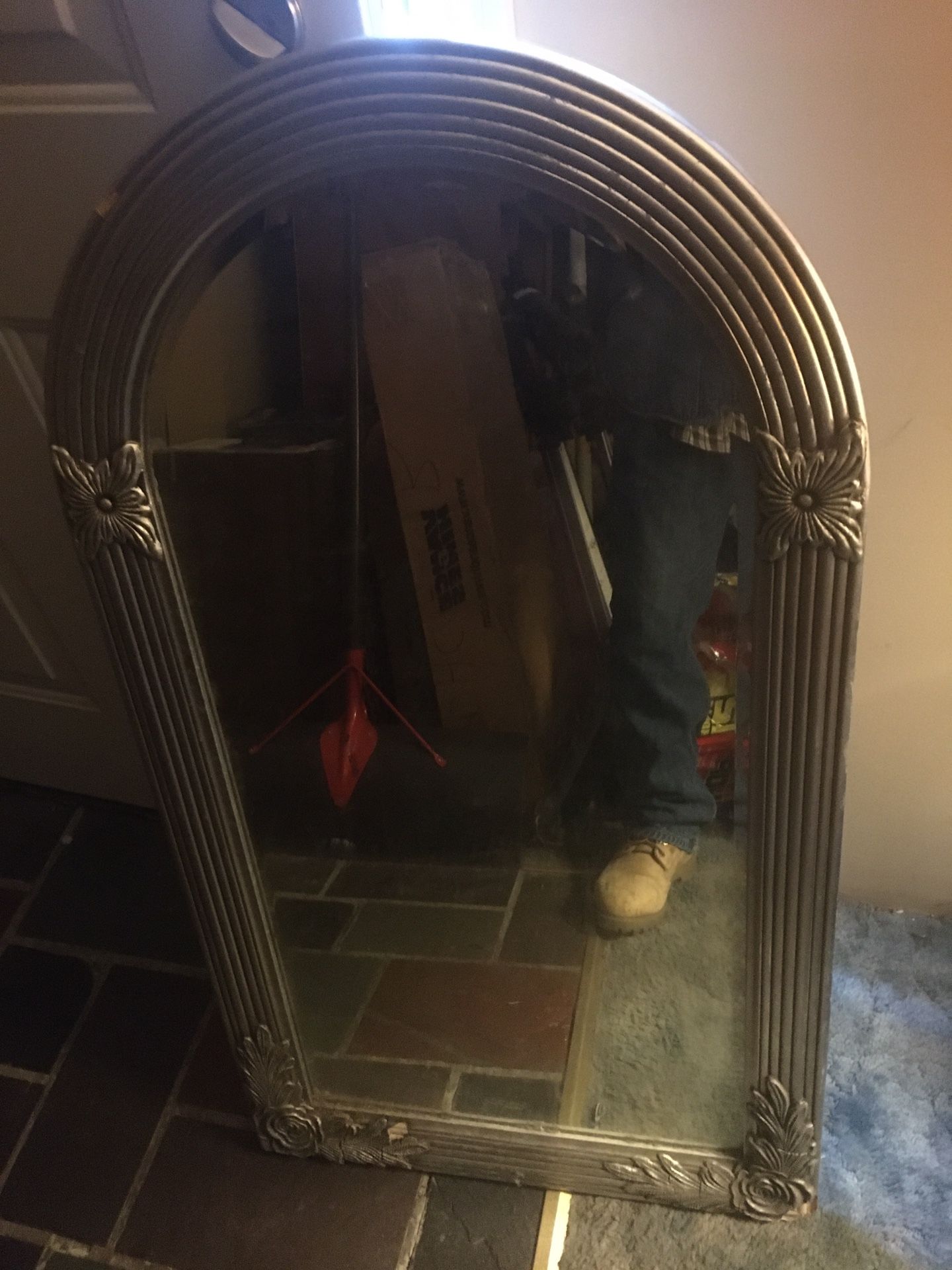 Nice vintage wood mirror 41 X 23 Only $30 Firm