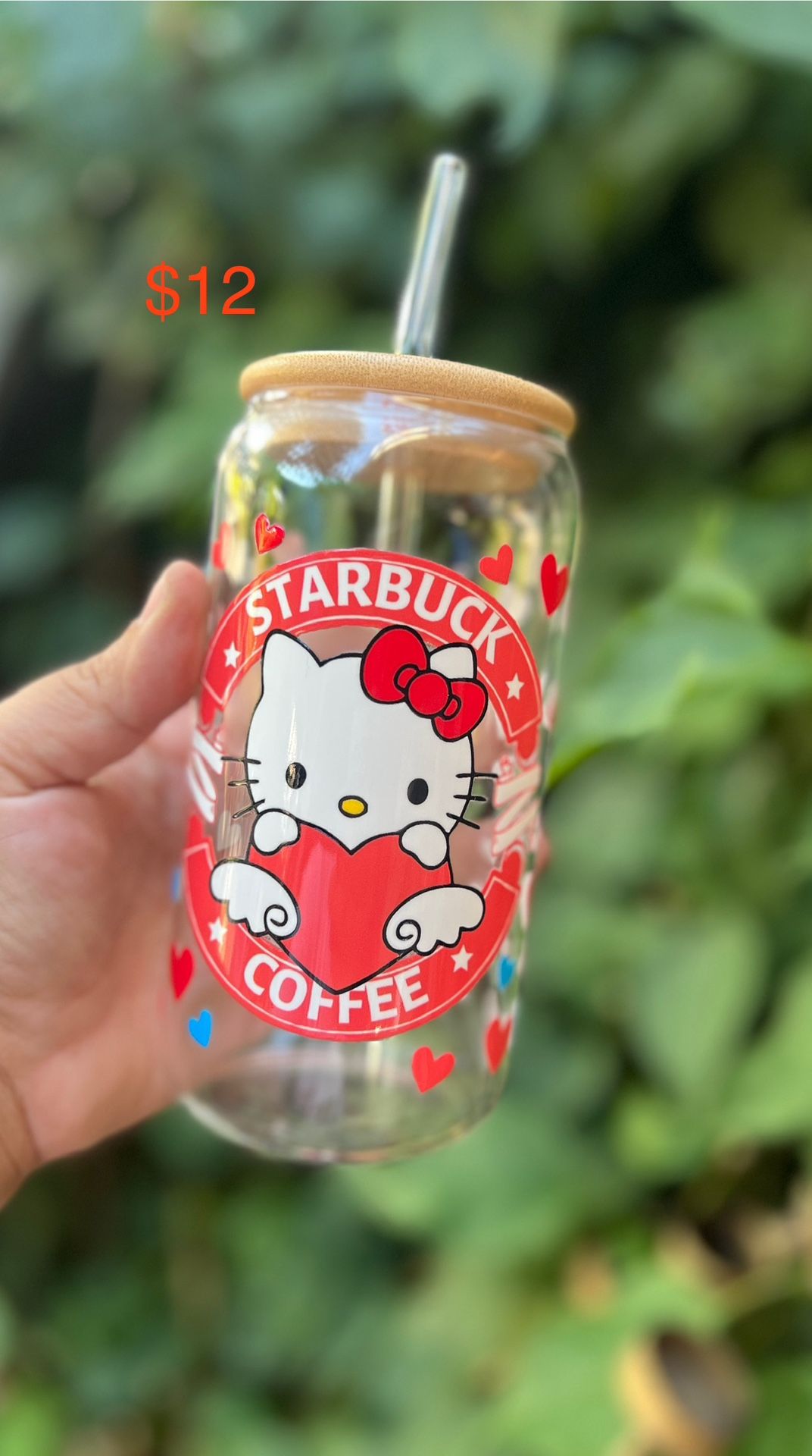 Hello Kitty Glass Cup 