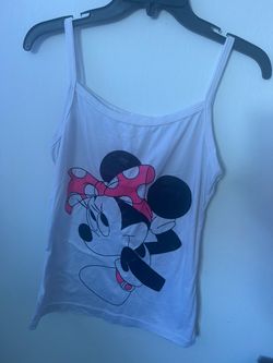 Disney Minnie Mouse white tank top #disney #minniemouse #kawaii