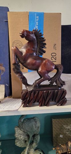 Vintage hand carved Jade horse