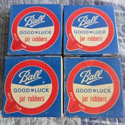 Vintage Jar Lid Rubbers All New 4 Boxes 