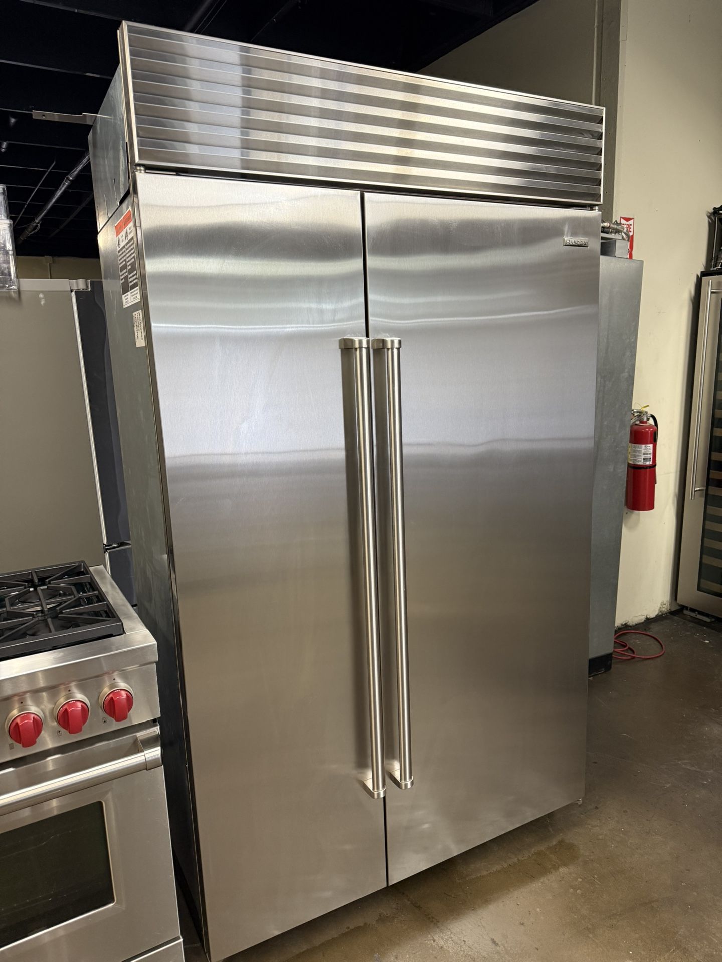 Sub Zero 48” Stainless Steel Built In Side By Side Refrigerator