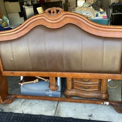 Cali Queen Bed Frame And Night Stand 