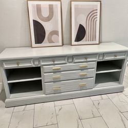 76 In Long Real Solid Wood Dresser / TV Stand