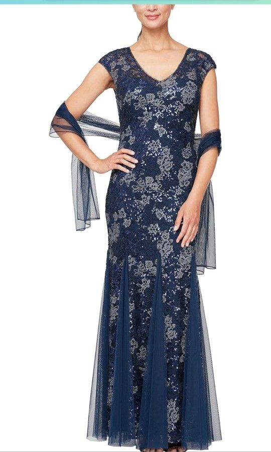 Alex Evenings Mother Of The Bride Dress Size 12