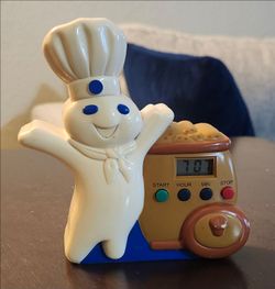 Vintage 1997 Pillsbury Doughboy Poppin' Fresh Digital Kitchen Timer