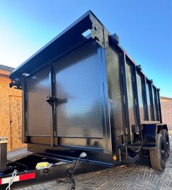 Brand New 12ft Long SCISSOR LIFT Hydraulic Dump Trailer With Ramps 👍🏻