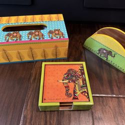 Tissue Paper Holder, Napkin Holder And Coaster