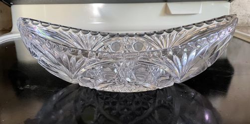 Glass Serving Dish , Vintage 