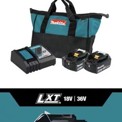 18V LXT Lithium-Ion Battery & Rapid Optimum Charger Starter Pack (5.0Ah)