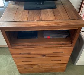 This End Up Wood TV Stand/Dresser 3 Drawers