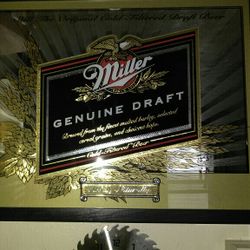Miller Genuine Draft Mirror Picture