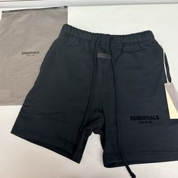 Black Essential Fear Of God shorts sizes: S,M,L,XL
