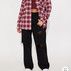 Plaid Shirt - Red/combo