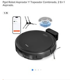 Robot Vacuum and Mop Combo, 2 in 1 Mopping Robotic Vacuum Cleaner w Schedule,Robot Vacuum Self Emptying App/Remote,5000Pa Strong Suction, Slim, Ideal 
