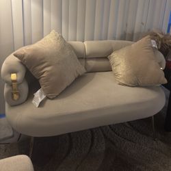 Velvet 2 Seat Couch Loveseat 