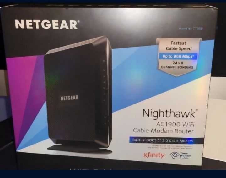 Netgear Nighthawk AC1900 Router W/ DOCSIS 3.0 Cable Modem
