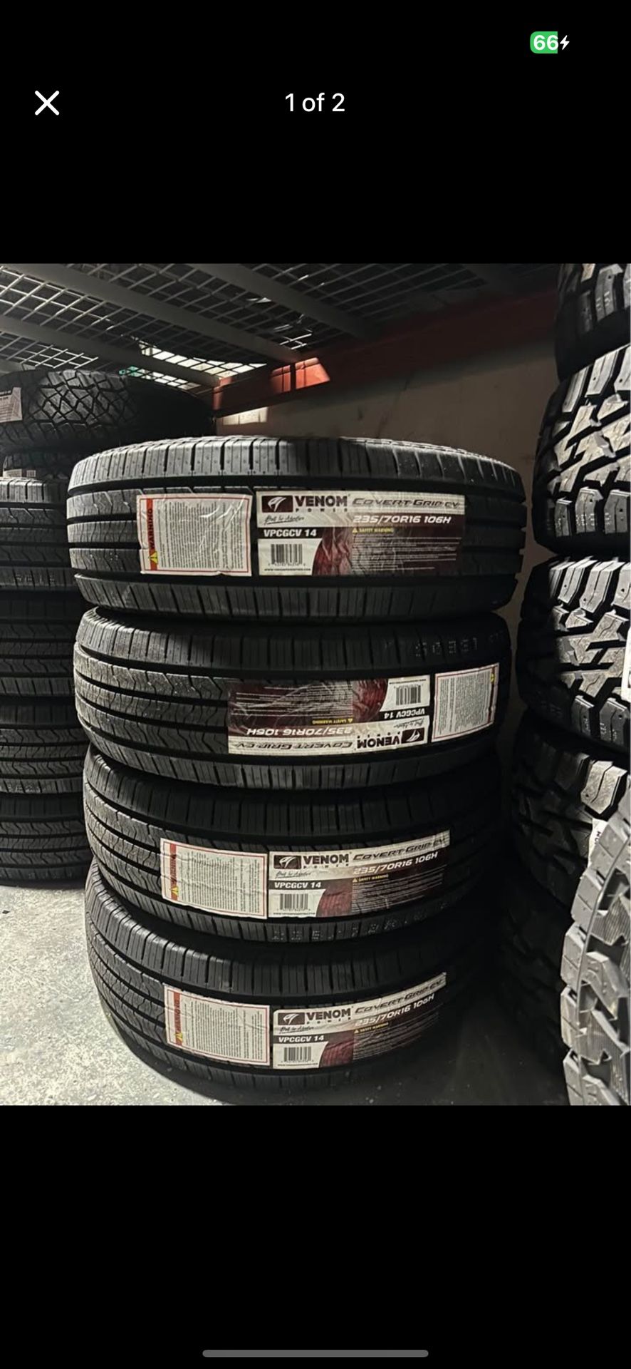 235/70/16 Venom Covert Grip CV 106V Tires