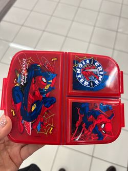 NEW Marvel Spider-Man Kids 3 compartments Snack Box