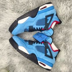 Air Jordan 4 Retro University Blue and Black Bleu Carolina