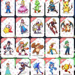 Super Smash Bros Ultimate NFC Cards Set of 20