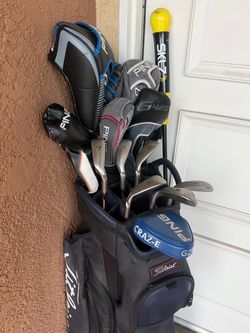 Ping Golf Club Set with Titleist Bag